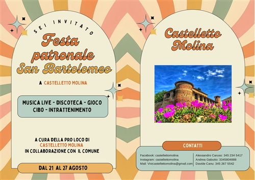 Festa patronale 21/8 - 27/8/2023